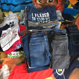 Bundle of little boys clothes